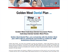Tablet Screenshot of goldenwestdentalplan.com